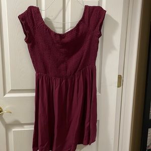 Large Burgundy Dress